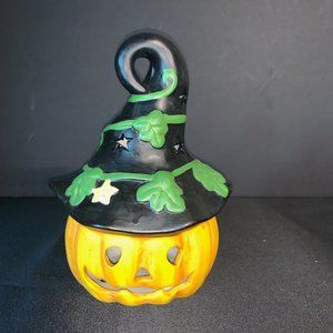 Halloween Pumpkin Votive/Tea Light Candle Holder-NEW